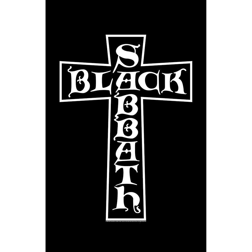 Black Sabbath - Cross Textilposter - Schwarz